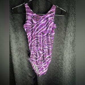 gymnastic leotard purple
